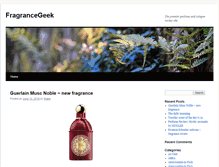 Tablet Screenshot of fragrancegeek.com